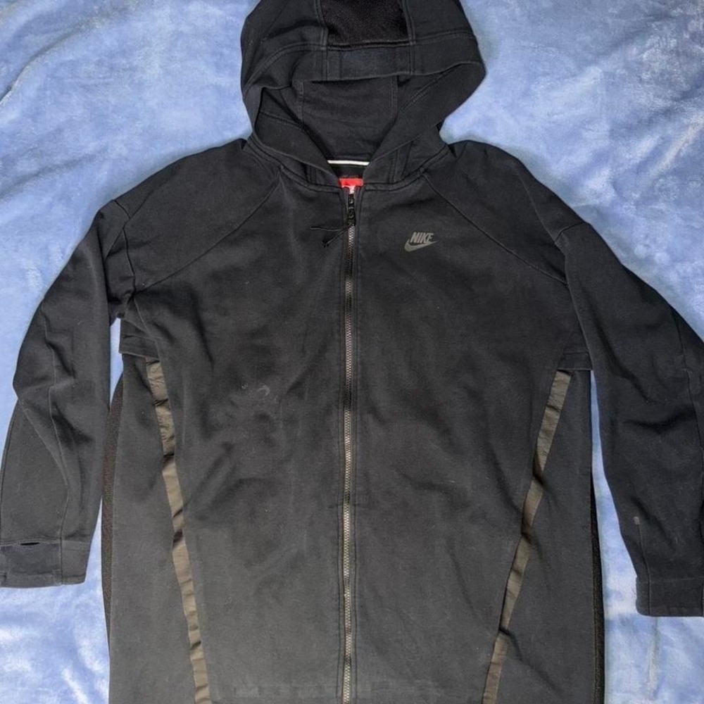 Vintage Nike Full Zip Hoodie, Vented Sides & Thumb Holes,‎ Rare   men size xl